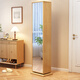 Mark Wood Liangpin Miroir de vinaigrette en bois massif 360 Miroir multi-fonctions de chambre à cadavre Rotation Miroir Miroir multi-fonctions C502 Couleur de noix