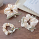 Lily of the valley flower hair accessories headband for women, high-end bow, large intestine hair tie, forest style hair rope, hair tie, satin headband, lily of the valley flower bow