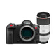 Canon EOS R5C Machine de films professionnels en plein trame 8k Video ultra-claire 45 millions de pixels 20 photos / seconde de tournage continu à haute vitesse RF 100-500 est USM Ultra-Telephoto Lens Set Pack