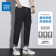 Jeans men's new spring and autumn elastic slim straight men's pants Korean style trendy and versatile casual men's pants 6621 black 31 waist circumference two feet four