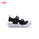 Li Ning Children's Shoes Sandals for Boys and Girls Contrast Color Soft and Comfortable Sports Shoes Black-3 25