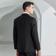 Angel Bird Business Formal Men's Suit (Top) Groom Wedding Suit KEBB241001U Black 44A