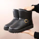 
Warm snow boots for women military fans supplies waterproof short boots plus velvet thickened mother cotton boots military training supplies anti-slip winter thick sole middle-aged and elderly cotton shoes black 806 41 standard code