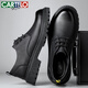 Cartelo Cartelo Cartelo Cartelo Britische Lederschuhe mit großem Kopf der Herrengeschäftsgeschäft für Herren Lederschuhe dicker alleinerhöhenhöheschuhe 9789 Schwarz 39