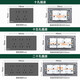 NVC Electrician switch socket four-position five-hole socket 118 type concealed 20-hole socket gray