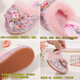Children's Winter Plush Mops Fashion New Girls Elsa Princess Fashion Home Flat Heel Baotou Warm Cotton Mops Blue Plush 28 Size 28