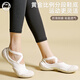 Soft Jiujiu special indoor fitness shoes for fat loss, yoga, Pilates, ballet, non-slip, silent, shock-absorbing, soft-soled rope skipping exercise, Maillard ballet smart shoes, size 38-39, one size too small