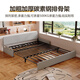 Sena Spring Multifunktionsfaltbares Sofa Bett Dual-Use Creme-Stil Wohnzimmer kleines Haus ohne Handlaufsofa Single Double Retactable Bett 360 Vollleder-Wrap-Kokosnuss-Braun-Außendurchmesser 1,16 Meter Sofa Bett [Storage Box*1]