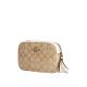 Trainer Frauen PVC mit Leder One-Shoulder Crossbody Bag Light Khaki mit weißem C9926imdqc