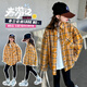 G.Duckkids Girls 'Long Ärmel-Hemd Frühling und Herbst 2025 Neue mittel-bis-große Kinderkleidung modische Herbst-Longe-Longe-Children-vielseitige Top 723 Hemden 120 Größe [110-120 cm]