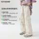 优优1点（Yoyo one）女童工装裤春秋酷飒风儿童春装裤子2025年新款大童山系阔腿运动裤 15265紫色 140 140cm