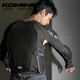 KOMINE SAFETY&INNOVATION越野摩托古风铠甲系列CE2级防摔全网眼高弹通风骑士护甲衣SK-844 黑色 S