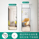 Zhenjinfang Ganzkörperspiegel Hanging Türspiegel Dressing Spiegel gegen Wand Selbstklebende Wand Mauer Spiegel Home Schlafzimmer Studenten Schlafzimmer Soldat Mysterious Black Big Runded Ecke 40*150 [Tür Hanging Wall gegen Wand]