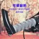 润华年ATX660/810/830/60山地自行车把套柔软橡胶防滑把手套 黑色(带把塞)