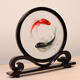 Yihan Han Kaifeng Bian embroidery ornaments double-sided embroidery crafts Chinese special gifts for foreign customers gifts meeting gifts Ruyi-Tai Chi Fish