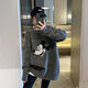 Direction simple Dongguan Dalang Pullage de style lazy de longueur lâche pour les femmes 2024 Hiver Nouvel Version coréenne Pilor d'épaississement de Donald Donald Donald Y9855 S