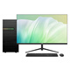 ASUS desktop computer intel Core 10-15 generation i5 enterprise office home desktop host design drawing enterprise procurement commercial assembly computer host complete set DIY machine configuration two 10th generation i5+16G+512G host + 23.8-inch monitor