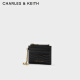 CHARLES/KEITH23 new chain mini coin purse card bag women's bag CK6-50840458-1Black black 6 pieces