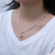 Manzhutang Light Luxury Jewelry Akoya Seawater True Duoma Pendant Seawater Pearl Clavicle Chain S925 Silver Gourd Pearl Pendant for Girlfriend 7-8mm Free Silver Chain