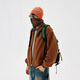 Nothomme 70% шерсть японская осень и зима Retro Simple Urbancore Baseball Woolen Jacket Men Dark Green xl