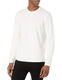 Vince Men's Double Knit Henley, Soft and Comfortable, Casual and Versatile Leche Small