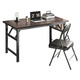 Shunzhe folding table computer table home student student desk office training interview long table outdoor stall table double beam-80*40*75CM single table