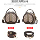 柏萨尼（PESASRIE）品牌包包女包单肩斜跨包轻奢女士手提复古小圆包情人节生日礼物 咖啡色【全国十仓/当次日达】 奢侈限定礼盒包装送女友送老婆