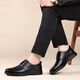 Cartelo Chaussures en cuir masculin Business Formel Wear Chaussures pour hommes Soft Sole Breatch Low Top British Casual Le cuir Chaussures Men 9900 Black 40