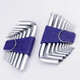 Acht-Ex-Ex-Standard Langer Sechskantschlüssel Set Flat Head Ball Head Hexagonal Key/-679 TS-6 Diamantkopf 6-Stück-Set 1,5 mm-5mm