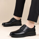Cartelo Chaussures en cuir masculin Business Formel Wear Chaussures pour hommes Soft Sole Breatch Low Top British Casual Le cuir Chaussures Men 9900 Black 40