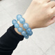 
Pangdonglai quality aquamarine bracelet sky Iran large particle beads blue sky white cloud glutinous green column men and women gift CD3893