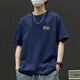 Sieben Wolf [3523 Kollektionen] Kurzärärmelte T-Shirt-Basis-Hemd vielseitige lose Kleidung für Männer und Frauen, Eisengrau [Direktverkauf von Herstellern] kleines Label nur Limited S 85-100Jin [Jin ist 0,5 kg]