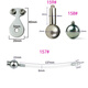 
MPPMCK confidential shipping double screw negative electrode lock stainless steel flat plate negative number chastity lock men's chastity clean lock cb lock 15940mm round