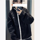 NIKEGMT8 Nike lamb velvet layered jacket JORDAN double zipper men's jacket fleece Dragon Year FZ6194 48h-AJ black-fitting style 3XL