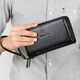 Kangaroo Men's Wallet 2024 New Fashion Long Long Zipper Multi-fonction sac à main Sac Carte de cartes de grande capacité Brown Trendy Brown