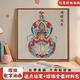 三栖虎中国风福禄满年珍珠画DIY材料全套宋锦手工数字油画感装饰画 LL13570全彩喷绘送点钻笔 来图定制图片尺寸请联系客服