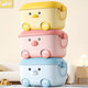 Pastoral Flower House New Year Decoration Children's Toy Storage Box Frame Building Block Storage Box Home Baby Storage Box Large Capacity Clothes Large - Blue Bear + Pink Piggy 2 Pack