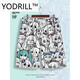 Mikeshan new cartoon printed cartoon peripherals same shorts men's casual 2D pain clothes five-point pants large size beach pants white k shorts 854 8XL 265-290Jin [Jin equals 0.5 kg]