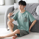Modale Herren-Pyjama in Sommer-Eis Silk-Shorts-Shorts im Sommer können draußen getragen werden und fühlen sich mit großer Sicht, komfortabler Hauskleidung Tianyun Gray-3518 Modell 3xl [geeignet für 170-200 Jin [Jin gleich 0,5 kg]]]