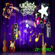 
Anchor background cloth live broadcast room internet celebrity background wall rock music stage background 3d three-dimensional high definition retro ZP-11150 2.5 meters wide + 2.5 meters high