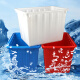 
Yinfei INFORM water tank turnover box storage box thickened plastic bucket rectangular large water storage tank 300L white outer diameter without cover 900*675*605mm