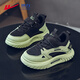 Warrior Children's Shoes Boys' Shoes Spring and Autumn Mesh Breathable Casual Shoes Children's Sports Shoes WZ(CL)-0964 Black/Green 35