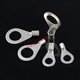 OT cold-pressed terminal crimping lug bolt crimping ring round copper connector crimping head silver-plated O-shaped end OT1-3 (1000 pieces)