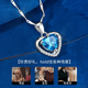 Ji Yinfen CHEYINFEN Ocean Heart Necklace Women's niche light luxury eternal pendant Chinese Valentine's Day birthday gift for girlfriend and wife Ocean Star (Sky Blue)
