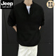 JEEP SPIRIT American cleanfit Henry collar sweater men's winter trendy inner wear handsome long-sleeved men's bottoming sweater gray M