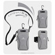 He Yangyu mobile phone arm bag running bag arm bag equipment men's and women's sports special arm bag wrist arm bag wrist bag with arm bag gray