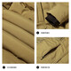 Sieben Wölfe (Septwolves) [Spritzsicher] Down Jacke Casual Outdoor Herrenjacke mit Kapuze mit Kapuze-Down-Jacke 702 (dunkle Aprikosenfarbe) 2xl 185/104a