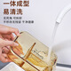欣美雅（xinmeiya）玻璃饭盒可微波炉加热专用碗学生上班族带饭餐盒保鲜分隔型便当盒 大长三隔1050ml【单只】+保温包