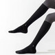 St. Xian pressure calf socks for women in spring and autumn, non-slip, professional fitness, long-tube muscle compression socks, thin leg skipping socks, black, 34-41 yards/1 pair
