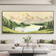 Cornucopia living room decoration painting Rizhao Jinshan Jucai Landscape hanging painting sofa background wall mural Graffiti-m 280*110CM recommended sofa light luxury with more than 4 meters
